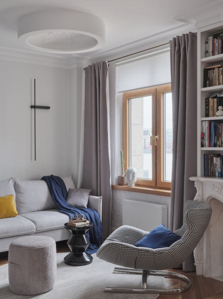 Квартира 48,4 м² в парижском стиле на берегу Невы