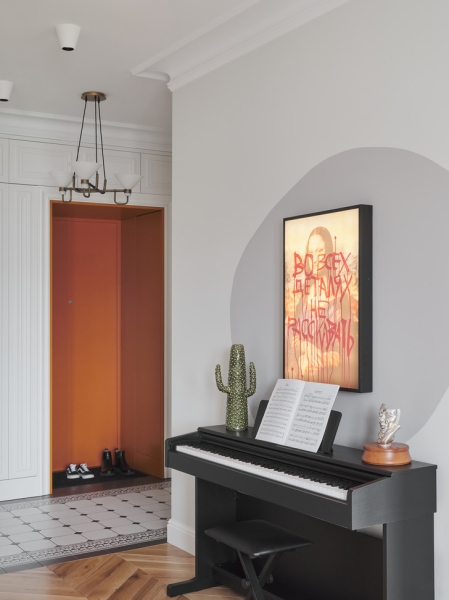 Квартира 48,4 м² в парижском стиле на берегу Невы