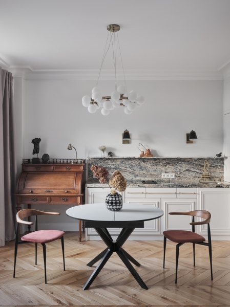 Квартира 48,4 м² в парижском стиле на берегу Невы