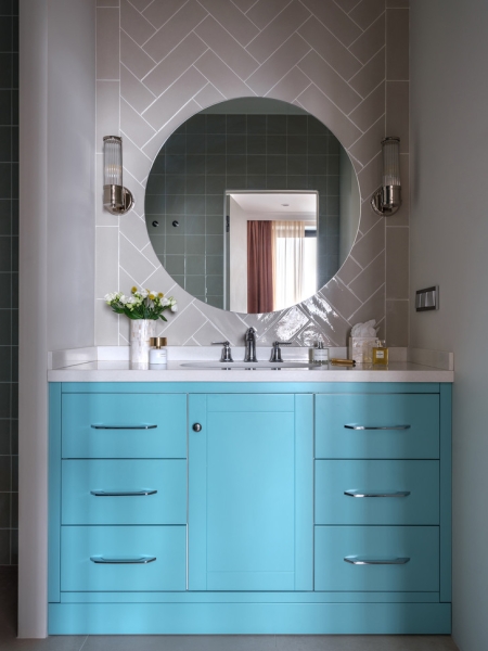 Квартира 60 м² в Москве в пастельных тонах