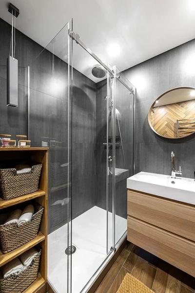 Полка в ванную комнату: виды, варианты размещения и 72 стильных фото в интерьере