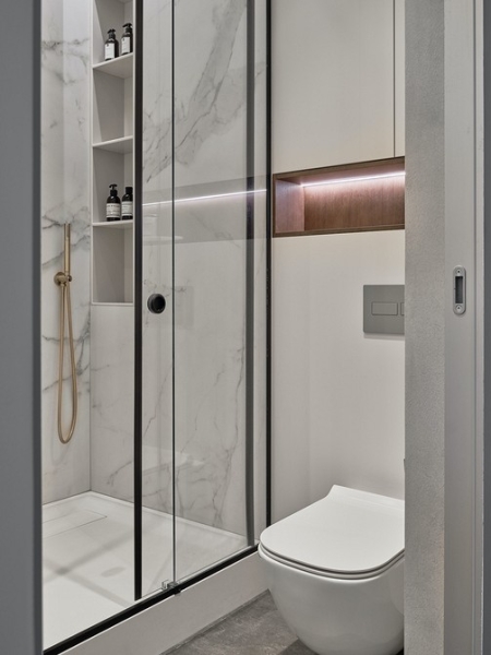 Полка в ванную комнату: виды, варианты размещения и 72 стильных фото в интерьере