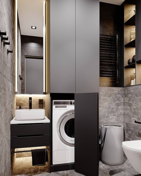 Шкаф над стиральной машиной: особенности, разновидности, советы по выбору (52 фото)