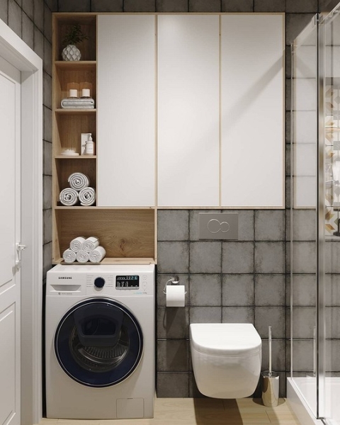 Шкаф над стиральной машиной: особенности, разновидности, советы по выбору (52 фото)