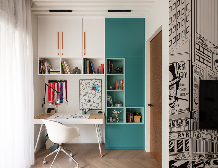 Светлая квартира 60 м² для семьи из трех человек в Москве