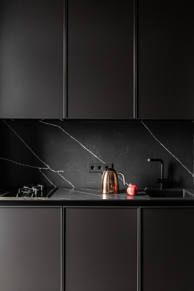 Темные цвета и много лепнины: квартира в старом фонде Санкт-Петербурга 