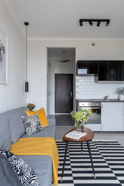 5 стильных квартир-студий площадью до 25 кв. м