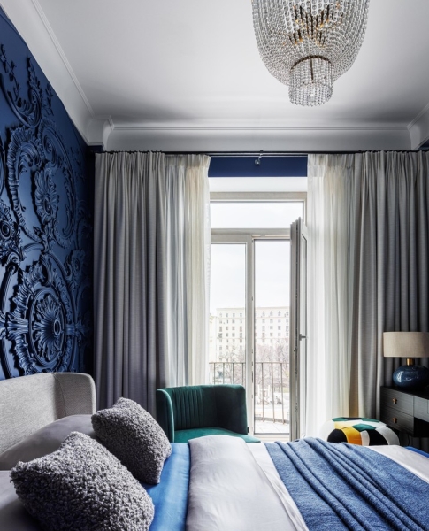 Яркая квартира 54 м² в московской сталинке