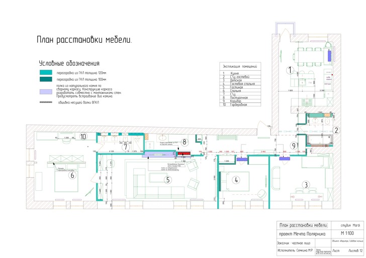 Квартира 140 м² в «Доме Полярников» в Москве