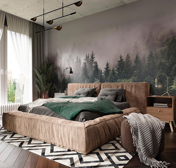 Обои зеленого цвета: стильные оттенки, актуальные принты, лучшие сочетания и 68 фото в интерьере