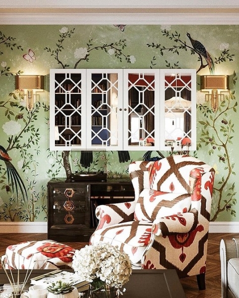 Обои зеленого цвета: стильные оттенки, актуальные принты, лучшие сочетания и 68 фото в интерьере