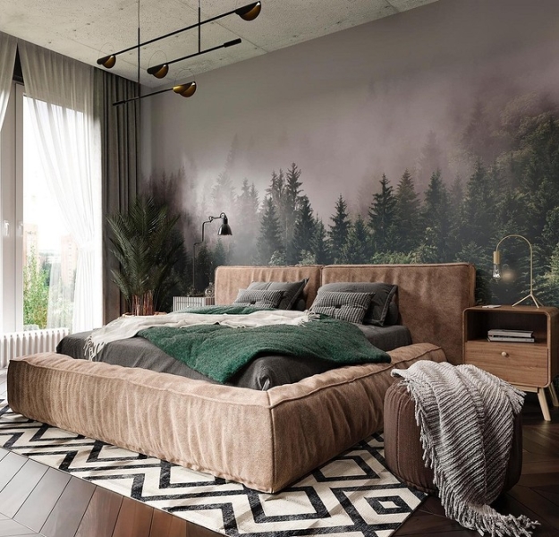 Обои зеленого цвета: стильные оттенки, актуальные принты, лучшие сочетания и 68 фото в интерьере