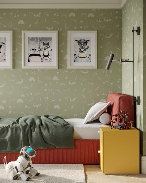 Обои зеленого цвета: стильные оттенки, актуальные принты, лучшие сочетания и 68 фото в интерьере