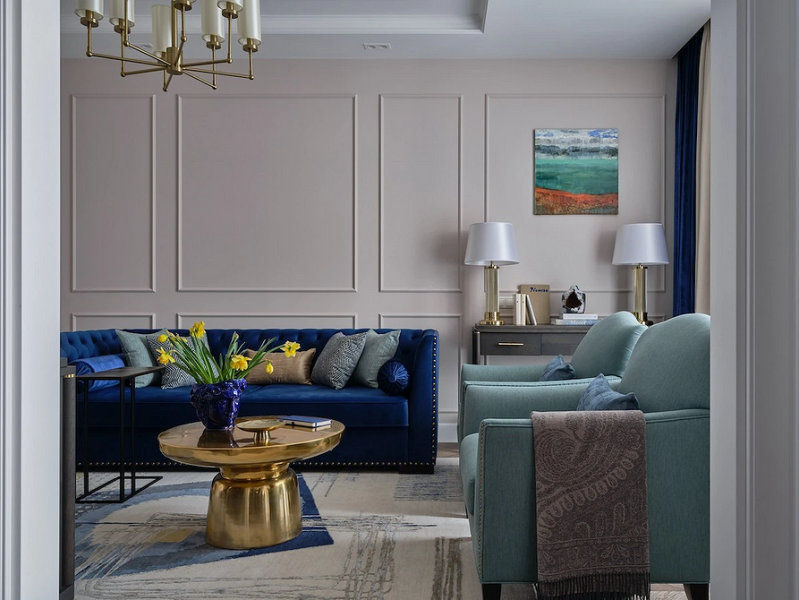 Синий диван в интерьере: советы по выбору и лучшие варианты сочетаний + 105 фото