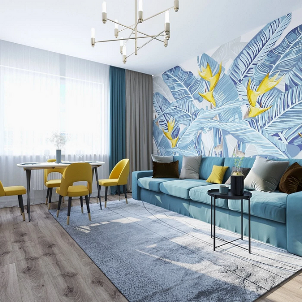 Синий диван в интерьере: советы по выбору и лучшие варианты сочетаний + 105 фото