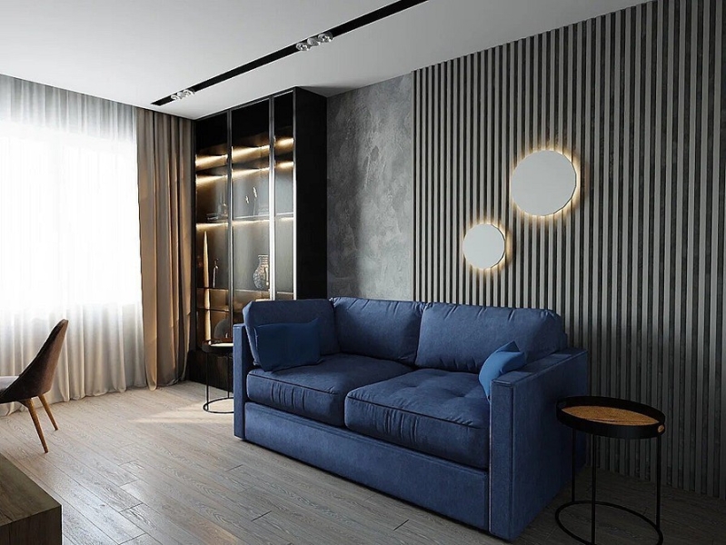 Синий диван в интерьере: советы по выбору и лучшие варианты сочетаний + 105 фото