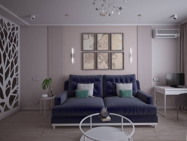 Синий диван в интерьере: советы по выбору и лучшие варианты сочетаний + 105 фото