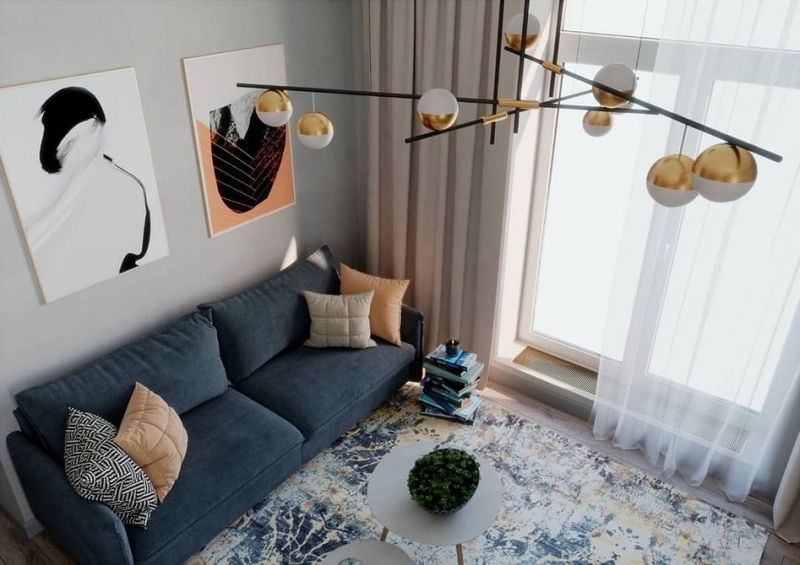 Синий диван в интерьере: советы по выбору и лучшие варианты сочетаний + 105 фото