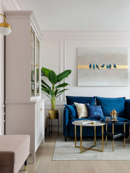 Синий диван в интерьере: советы по выбору и лучшие варианты сочетаний + 105 фото