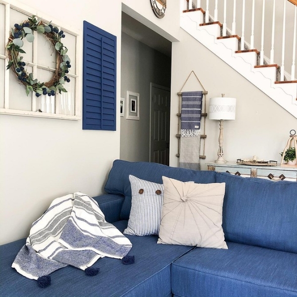 Синий диван в интерьере: советы по выбору и лучшие варианты сочетаний + 105 фото