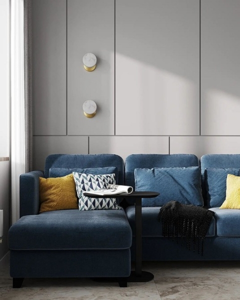 Синий диван в интерьере: советы по выбору и лучшие варианты сочетаний + 105 фото
