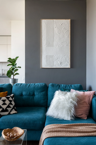 Синий диван в интерьере: советы по выбору и лучшие варианты сочетаний + 105фото