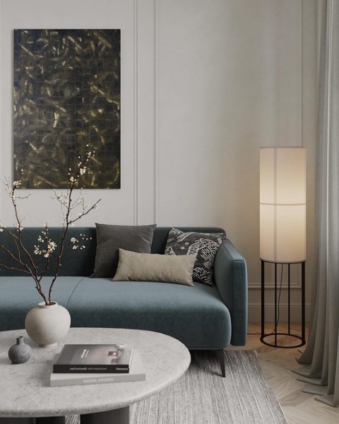 Синий диван в интерьере: советы по выбору и лучшие варианты сочетаний + 105 фото