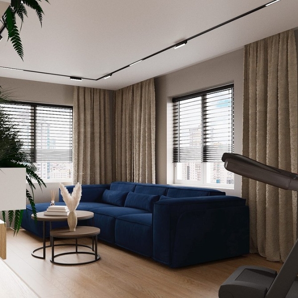 Синий диван в интерьере: советы по выбору и лучшие варианты сочетаний + 105 фото