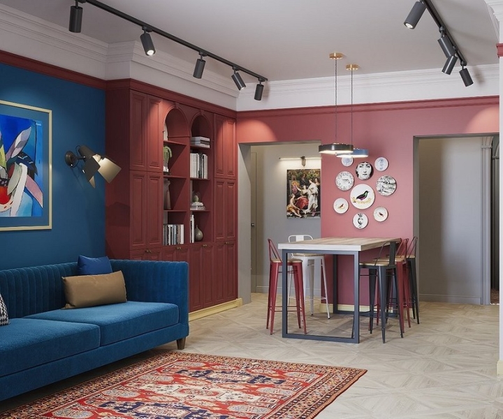 Синий диван в интерьере: советы по выбору и лучшие варианты сочетаний + 105 фото