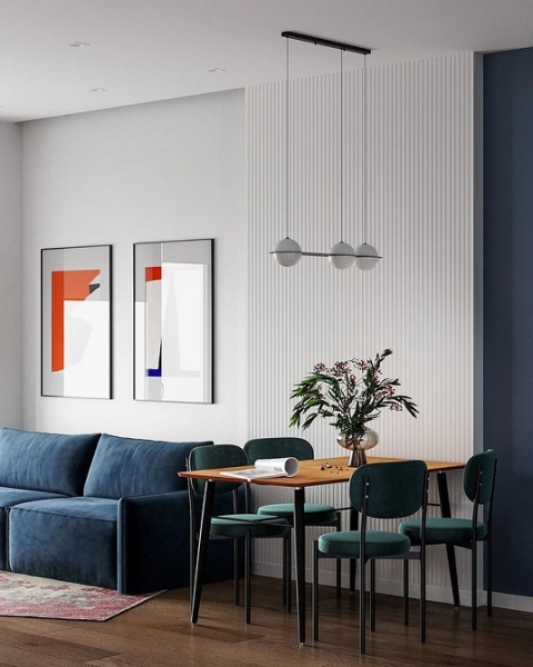 Синий диван в интерьере: советы по выбору и лучшие варианты сочетаний + 105 фото