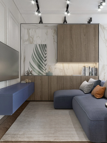 Синий диван в интерьере: советы по выбору и лучшие варианты сочетаний + 105 фото