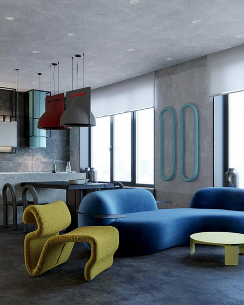 Синий диван в интерьере: советы по выбору и лучшие варианты сочетаний + 105 фото