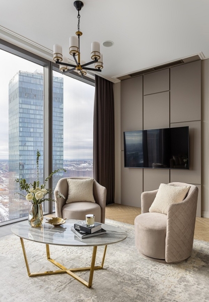 
                                Маленькие апартаменты на 75-м этаже в «Башне Федерация» Москва-Сити                            