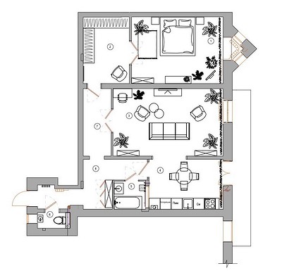 Потрясающее до и после: как дизайнер преобразила старую квартиру в доме 1905 года