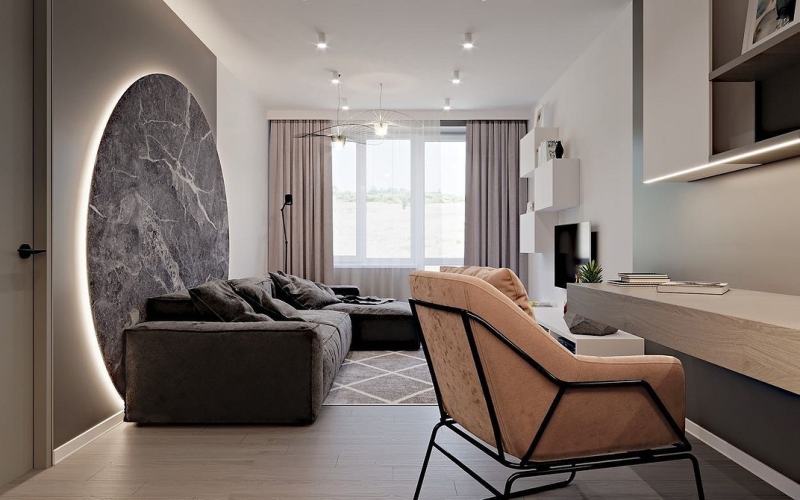 
                                Ремонт в двухкомнатной хрущевке: идеи дизайна, разбор планировок и примеры проектов (113 фото)                            