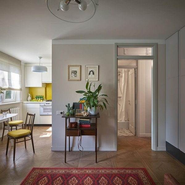 
                                Ремонт в двухкомнатной хрущевке: идеи дизайна, разбор планировок и примеры проектов (113 фото)                            