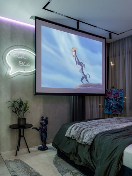 Интерьер-перевертыш: квартира 56 кв. м, которая меняет настроение днем и ночью