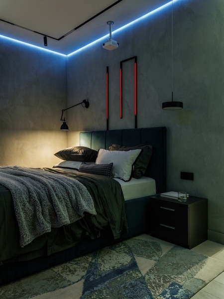 Интерьер-перевертыш: квартира 56 кв. м, которая меняет настроение днем и ночью