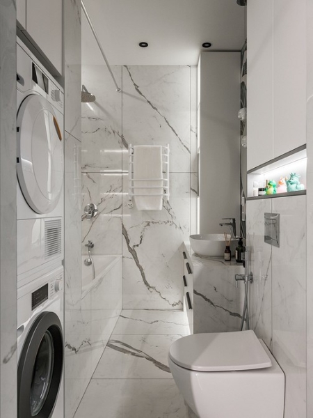 Интерьер-перевертыш: квартира 56 кв. м, которая меняет настроение днем и ночью