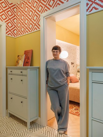 Интерьер в стиле фьюжн в московской сталинке