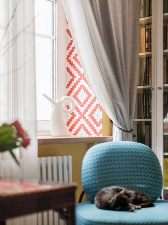 Интерьер в стиле фьюжн в московской сталинке