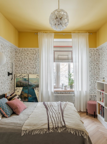 Интерьер в стиле фьюжн в московской сталинке