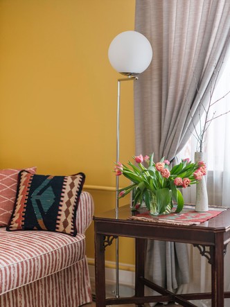 Интерьер в стиле фьюжн в московской сталинке