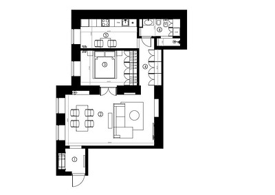 
                                Из бывшей коммуналки — в потрясающий исторический интерьер: квартира 66 кв. м в центре Санкт-Петербурга                            