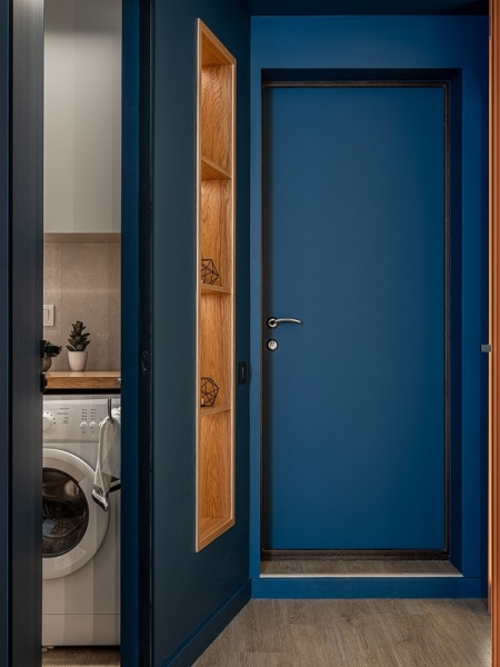 Как на 36 кв. м уместили все: маленькая квартира со спальней, кухней-гостиной и двумя гардеробными