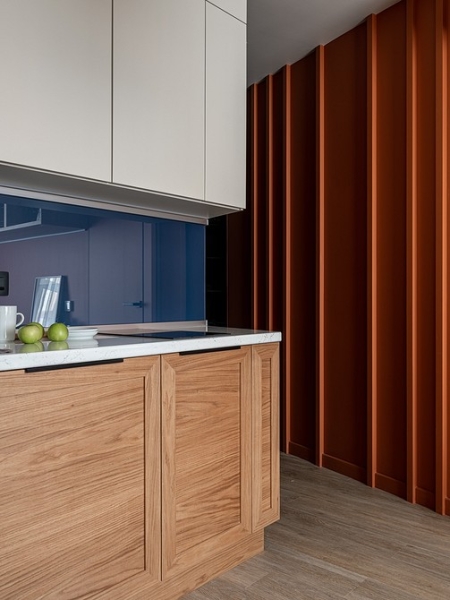 Как на 36 кв. м уместили все: маленькая квартира со спальней, кухней-гостиной и двумя гардеробными