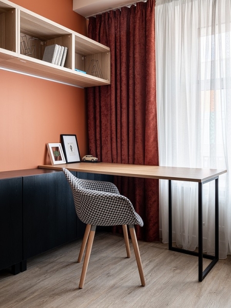 Как на 36 кв. м уместили все: маленькая квартира со спальней, кухней-гостиной и двумя гардеробными