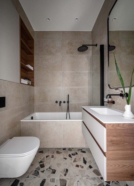 Как в однокомнатной квартире 36 кв. м выделить спальню, кухню-гостиную и гардеробную? Реальный пример интерьера