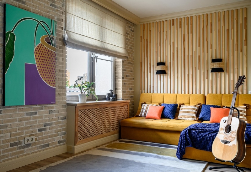 Кухня в коридоре и три отдельные спальни: семейная квартира 80 кв. м с перепланировкой от дизайнера