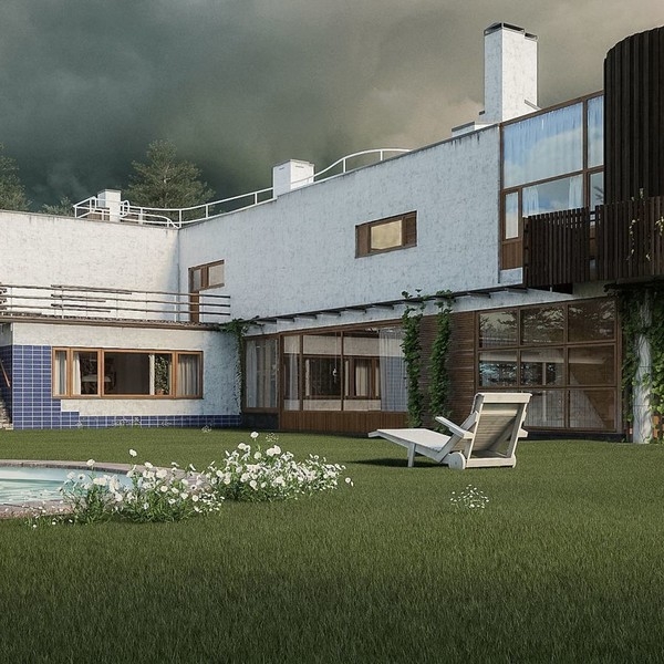 Модные сады в стиле mid-century modern